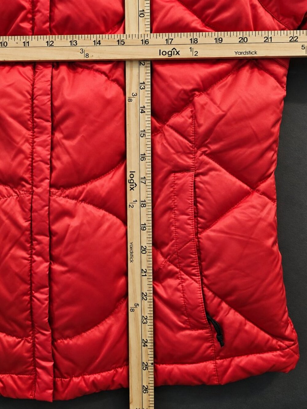 The North Face Women's 550 Goose Down Red Puffer Jacket L - Picture 10 of 10